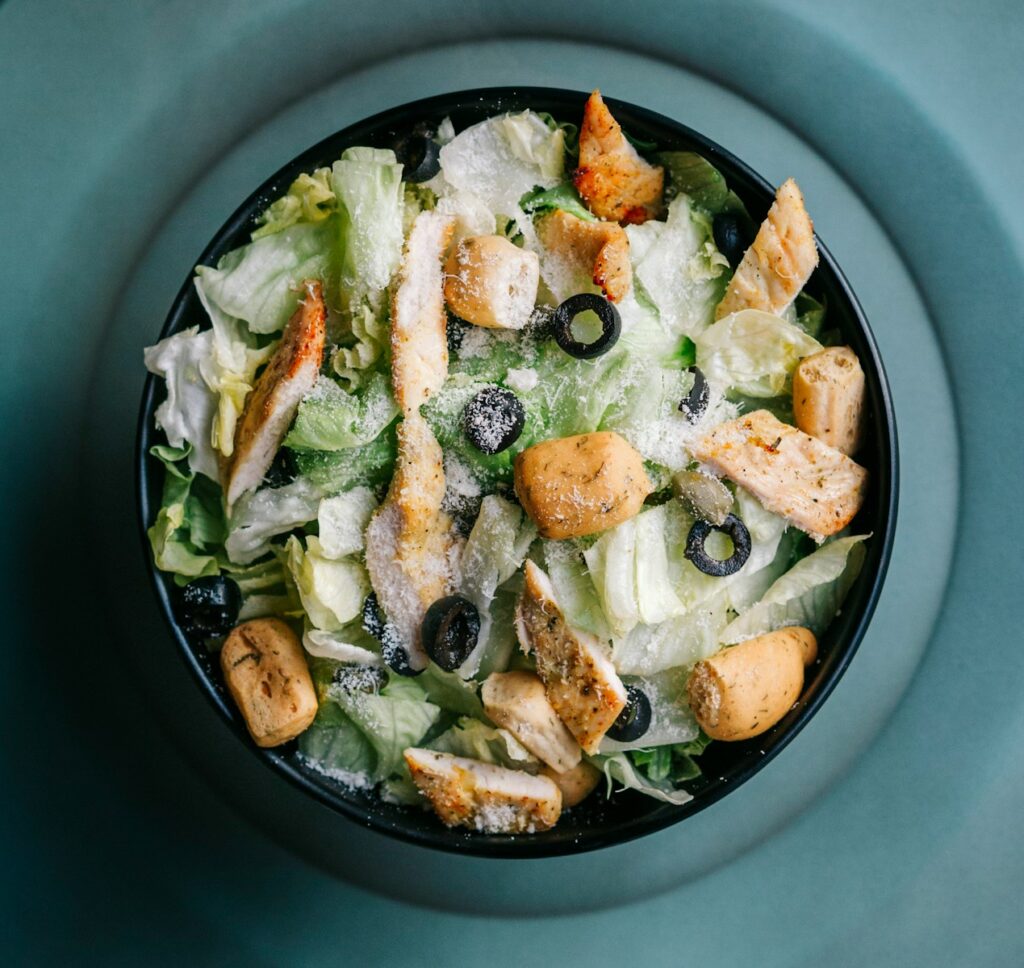 bowl of vegetables with tofu